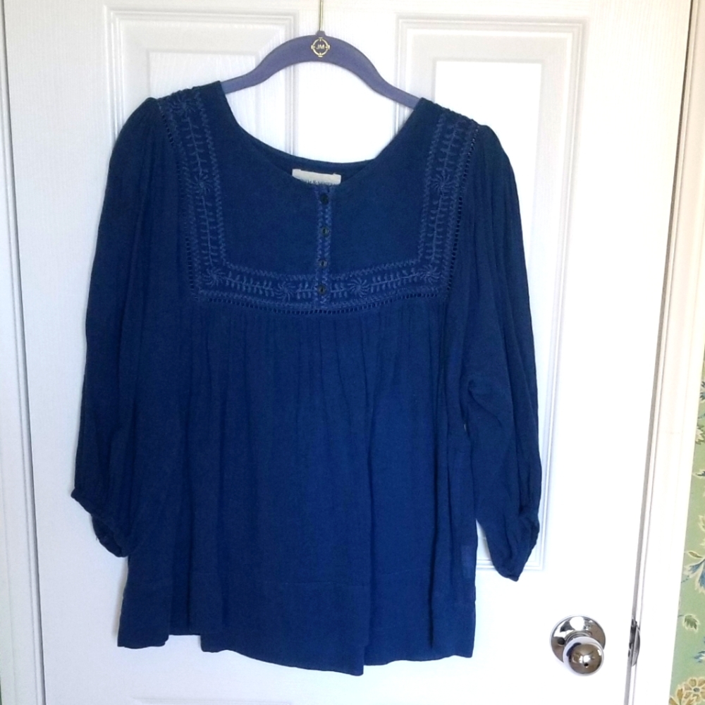 Ralph Lauren Denim & Supply Cotton Embroidered Ham Top